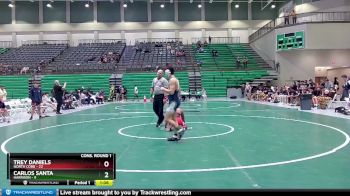 126 lbs Quarters & 1st Wb (16 Team) - Carlos Santa, Harrison vs Trey Daniels, North Cobb