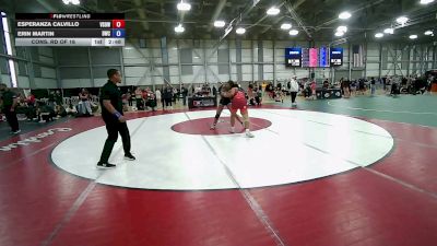 72 kg Cons. Rd Of 16 - Esperanza Calvillo, Victory School Of Wrestling vs Erin Martin, Dragon Wrestling Club