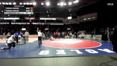 157 lbs Champ. Round 3 - Samuel Kincaid, Gonzaga Prep vs Joshua Hanson, White River