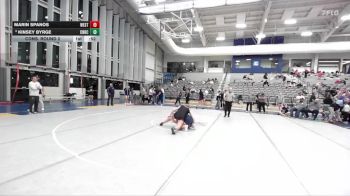 155 lbs Cons. Round 2 - Marin Spanos, West vs Kinsey Byrge, Corner Canyon