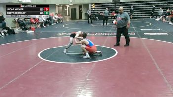 127 lbs Round 2 (4 Team) - Lucas Wymer, Decorah, IA vs Brett Crowley, Vacaville, CA