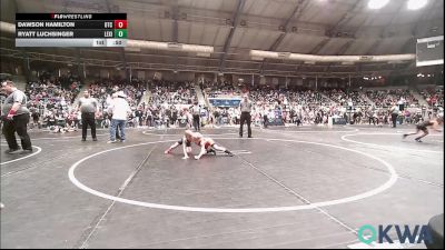 52 lbs Consi Of 16 #2 - Dawson Hamilton, Owasso Takedown Club vs Ryatt Luchsinger, Lexington Wrestling Club