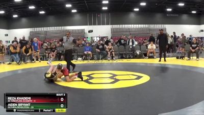 80 lbs Quarterfinals (8 Team) - Aiden Bryant, Olympia/Demolition vs Reza Khademi, DC Wrestling Academy