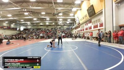 113 lbs Champ. Round 2 - Tyler Holland, American Leadership Academy Gilbert vs Matthew Melland, Bagdad High School