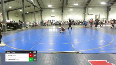 115 lbs Semifinal - Lincoln Zittle, Morris Fitness Wrestling Club - (B) vs Sawyer Seebeck, Legacy Wrestling