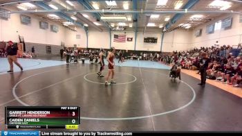 125-127 lbs Round 1 - Caiden Daniels, Cheyenne East vs Garrett Henderson, Lingle-Ft. Laramie/Southeast
