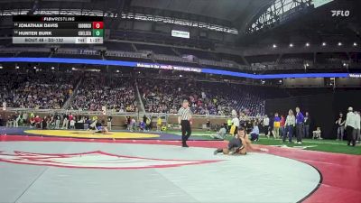 D2-132 lbs Champ. Round 1 - Jonathan Davis, Goodrich vs Hunter Burk, Chelsea