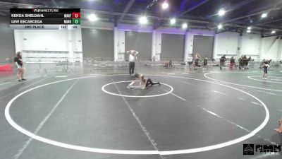 46 lbs 3rd Place - Kekoa Sheldahl, Mantanona TC vs Levi Escarcega, Manu WC