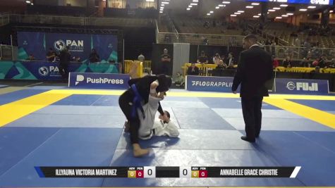 Annabelle Grace Christie vs Illyauna Victoria Martinez 2025 Pan Jiu Jitsu IBJJF Championship