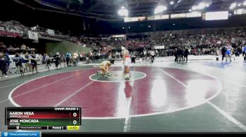 285 lbs Champ. Round 2 - Aaron Vega, American Falls vs Jose Moncada, Ontario