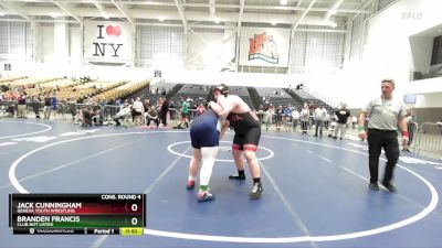 Cons. Round 4 - Jack Cunningham, Geneva Youth Wrestling vs Branden Francis, Club Not Listed