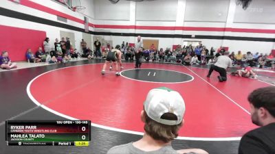 130-145 lbs Round 1 - Ryker Parr, Cameron Youth Wrestling Club vs Mahlea Talato, Jackson County