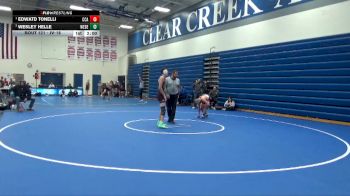 JV-18 lbs Round 2 - Edwatd Tonelli, Clear Creek-Amana vs Wesley Helle, West Delaware, Manchester