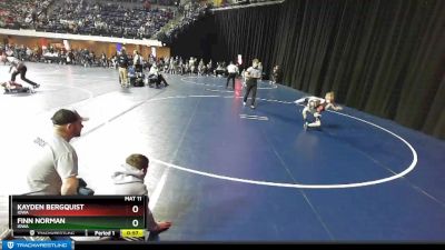 56 lbs Cons. Round 2 - Kayden Bergquist, Iowa vs Finn Norman, Iowa