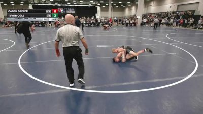 100 lbs Champ. Rd Of 64 - Caden Saeler, Bad Karma Wrestling Club vs Tevor Cole, Eierman Elite Wrestling Club
