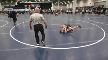100 lbs Champ. Rd Of 64 - Caden Saeler, Bad Karma Wrestling Club vs Tevor Cole, Eierman Elite Wrestling Club