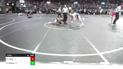 133 lbs Semifinal - Shawn Lang, Terminator Wrestling Academy vs Davion Wilson, Mat Rats Wrestling Club