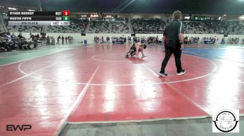 175 lbs 5th Place - Ryker Berndt, Mustang Middle School vs Rustin Fipps, Cushing