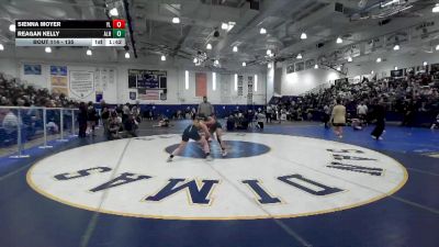 135 lbs Champ. Round 1 - Sienna Moyer, Yorba Linda vs Reagan Kelly, Alhambra/Alhambra