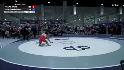 65 kg Cons. Sub-quarters - David Evans, Brunson UVRTC vs Ethan Fernandez, Spartan Combat RTC/ Titan Mercury Wrestling Club