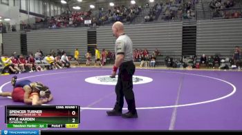 170 lbs Semis & 1st Wrestleback (8 Team) - Spencer Turner, Evansville Mater Dei vs Kyle Harden, Cathedral