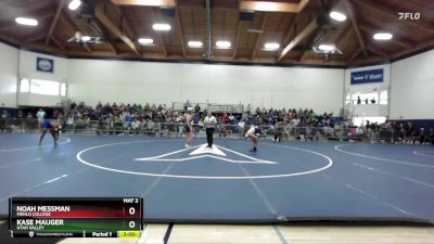 133 lbs Semifinal - Kase Mauger, Utah Valley vs Noah Messman, Menlo College