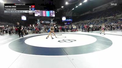 120 lbs Cons. Sub-rd Of 16 - Sheyna Cruz, NJ vs Kyah Leyba, OK