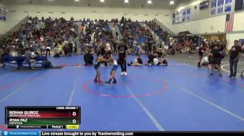 77 lbs Cons. Round 1 - Ryan Paz, Fortitude vs Roman Quiroz, Rough House Wrestling