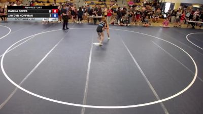 110 lbs Cons. Round 2 - Danika Spets, WI vs Jaiydyn Hoffman, IL