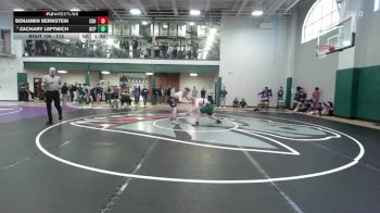 215 lbs Champ. Round 1 - Zachary Leftwich, Benedictine College Prep vs Benjamin Bernstein, Christian Brothers High