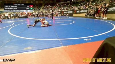 105 lbs Consi Of 32 #2 - Carter Walker, Cougar Wrestling Club vs Hayden Wilson, Open Mats
