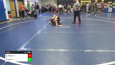 96 lbs Consy 6 - Stephen Cheek, Brecksville vs Mack Apel, Quest