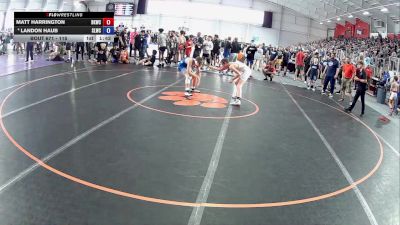 115 lbs Cons. Round 2 - Matt Harrington, Bad Karma Wrestling Club vs Landon Haub, Salem Lions Wrestling Club