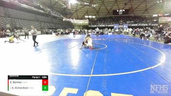 2A 126 lbs Semifinal - Alex Richardson, Foss vs Evan Benitez, Grandview