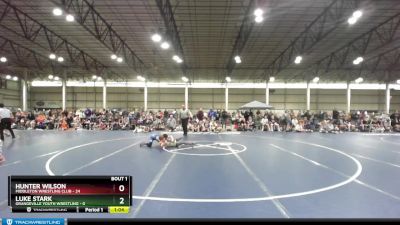 92 lbs Round 1 (4 Team) - Hunter Wilson, Middleton Wrestling Club vs Luke Stark, Grangeville Youth Wrestling