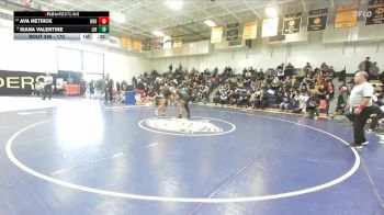 170 lbs Cons. Round 2 - Ava Hetrick, Eleanor Roosevelt vs Siana Valentine, Liberty (Winchester)