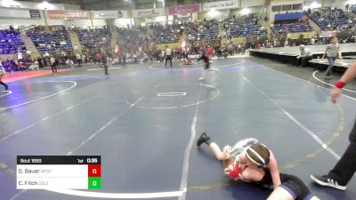 77 lbs Consi Of 8 #1 - Gage Bauer, West Grand vs Cash Fitch, Colorado Elite Wrestling