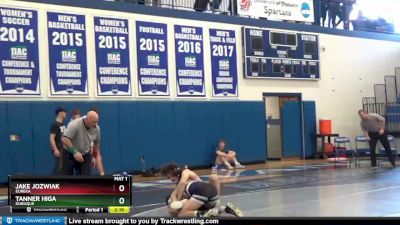 125 lbs Round 2 - Tanner Higa, Dubuque vs Jake Jozwiak, Eureka