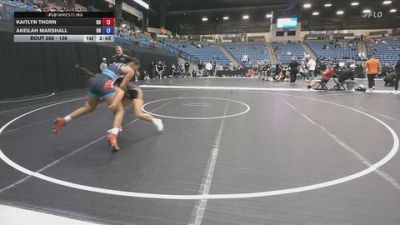 138 lbs Cons. Round 4 - Kaitlyn Thorn, Ottawa University vs Akeilah Marshall, Unattached