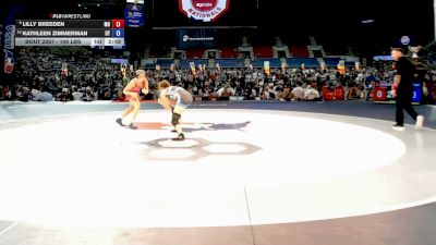 100 lbs Cons. Quarters - Lilly Breeden, Missouri vs Kathleen Zimmerman, Utah
