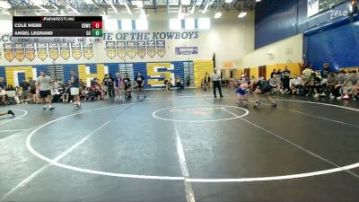 144 lbs Round 1 (8 Team) - Cole Webb, Cocoa Beach WC vs Angel Legrand, Cypress Creek
