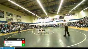 126 lbs Semifinal - Oliver Barnes, Burns vs Eli Anderson, Pleasant Hill