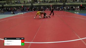 160 lbs Semifinal - Izrael Jimenez, Pinnacle vs Easton Beyer, Ironhawk Wrestling Academy