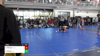 95 lbs Final - Christopher Phillips, Woodshed Wrestling vs Dj Clarke, Roundtree Wrestling Academy