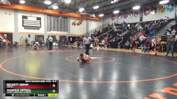 B-9 lbs 7th Place Match - Maximus Ortega, Storm Wrestling Academy vs Beckett Grimm, Wrath