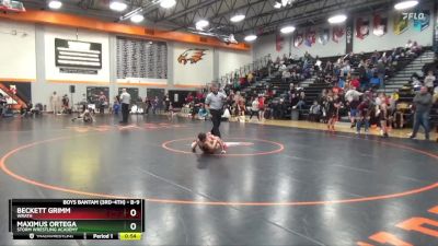 B-9 lbs 7th Place Match - Maximus Ortega, Storm Wrestling Academy vs Beckett Grimm, Wrath