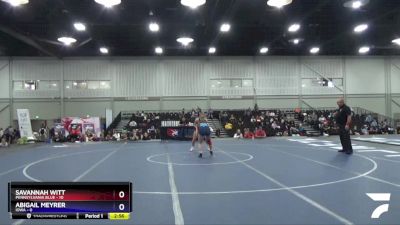 122 lbs Round 3 (8 Team) - Savannah Witt, Pennsylvania Blue vs Abigail Meyrer, Iowa