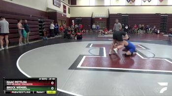 JV-40 lbs Quarterfinal - Brock Wensel, Cedar Rapids Washington vs Isaac Pettlon, West Delaware, Manchester