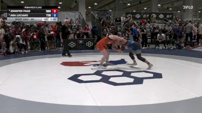 65 lbs Cons. Semis - Jennifer Page, Titan Mercury Wrestling Club (TMWC) vs Ana Luciano, Team Tornado Wrestling Club