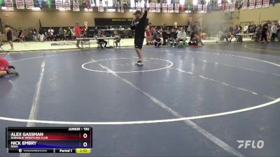 190 lbs Quarterfinal - Alex Gassman, Dubuque Wrestling Club vs Nick Embry, Iowa